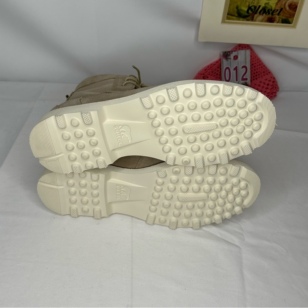 NWT Sorel Caribou OTM WaterProof Ancient Fossil/Chalk Boots Size 11 - Picture 9 of 14